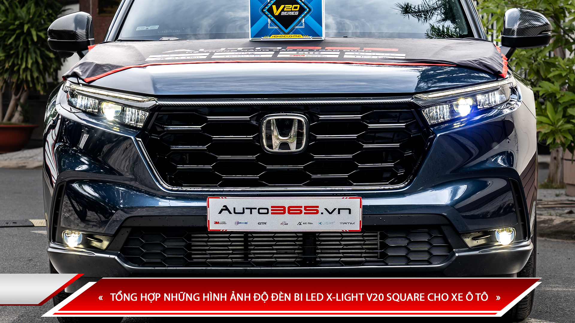 TỔNG HỢP NHỮNG HÌNH ẢNH ĐỘ ĐÈN BI LED X-LIGHT V20 SQUARE CHO XE Ô TÔ